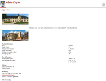 Tablet Screenshot of mestochyse.cz